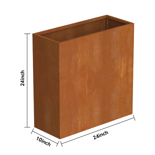 Corten steel planter - corten,