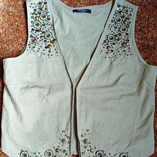 George beige linen blend - linen,