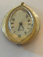 Bradley - Oval gold vintage pendant watch - Untested