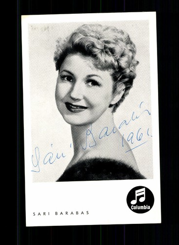Sari barabas autograph - barabas,