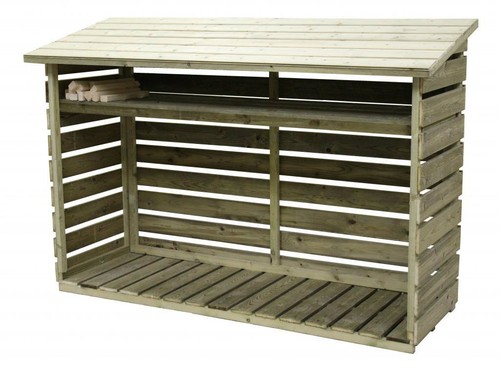 Log store wooden - wooden, pressure