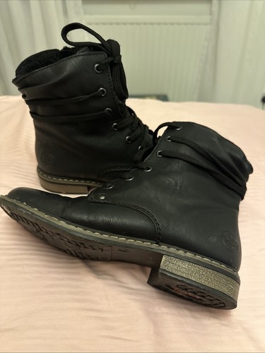Ladies rieker black boots size - rieker,