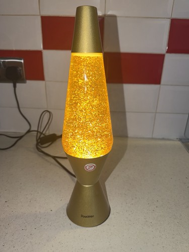 Powatron lava lamp - lava, gold