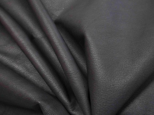 Dark grey grained goatskin - dark,