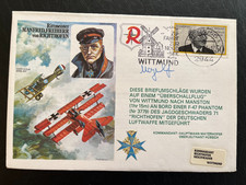 512. 1977 Manfred Von Richthofen RAF Cover Signed Pilot Mayerhofer