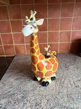 RARE RUSS BERRIE KOOKIE KRITTERS CERAMIC GIRAFFE~13" - DOUG HARRIS~SIGNED