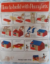 Vintage Tri-ang Pennybrix  Red Building Blocks