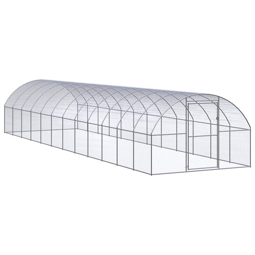 Chicken coop silver - coop, galvanised