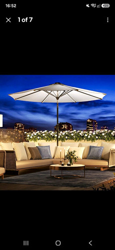 Bressins grey market parasol - market,