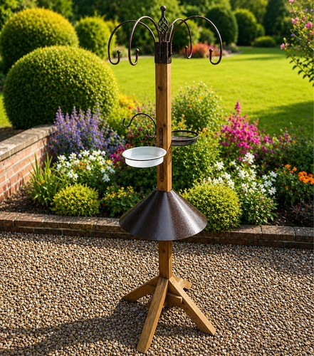 Bird feeding station with - bird,