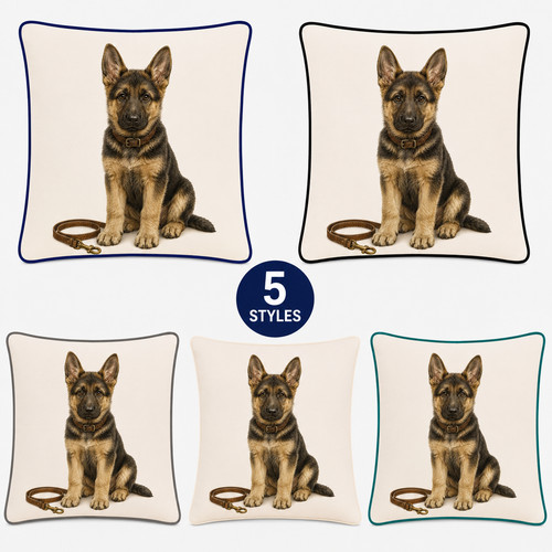 German shepherd puppy cushion - puppy,