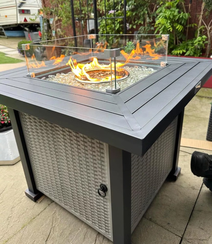 Gas fire pit table - fire,