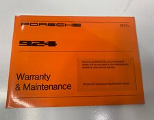 ORIGINAL PORSCHE 924 WARRANTY