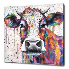 Colourful Rainbow Cow