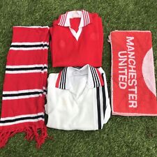 MANCHSTER UNITED Vintage ADMIRAL Shirts 1975-80. Youth. Home&Away& Extras. Used