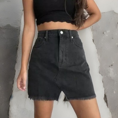 Madewell jean skirt - skirt, womens