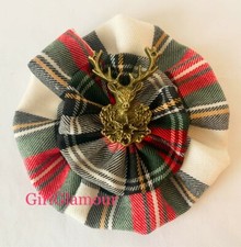 Modern Dress Tartan Rosette