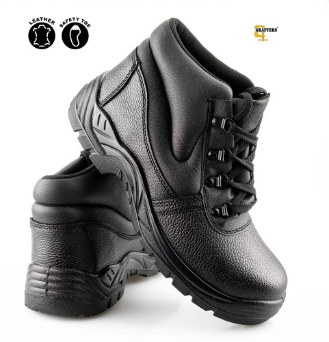 Womens leather safety steel - leather,