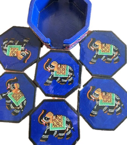 Set wooden painted - ,
