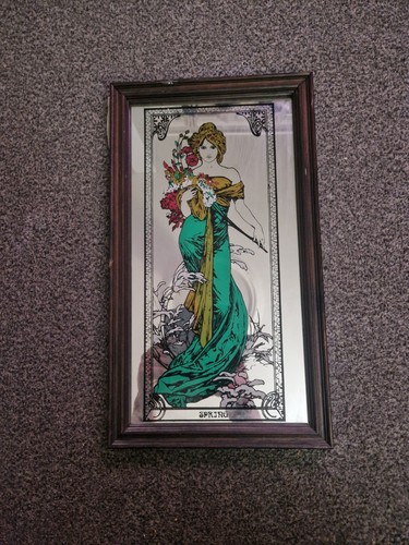 Vintage 1970s mucha spring - vintage,