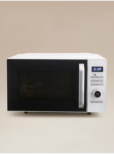 White 25l microwave with air - microwave,