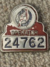 Vintage NYC Subway Operator Badge for Hat (worn by motormen)