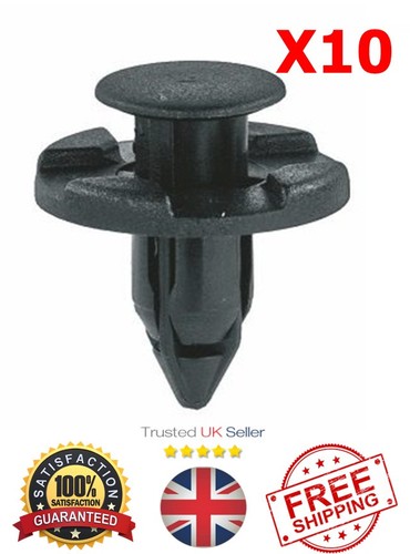 10x 8mm bumper - clips-, plastic