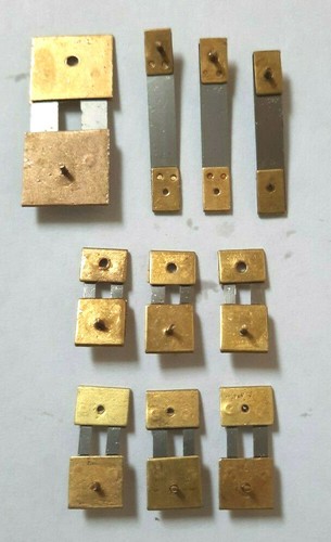 10x assorted brass clock - brass,