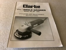 CLARKE 4-1/2" ANGLE Grinder