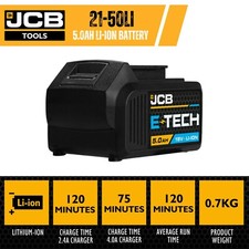 JCB 18V Li-Ion Battery 5.0AH Replacement Spare Lithium Ion