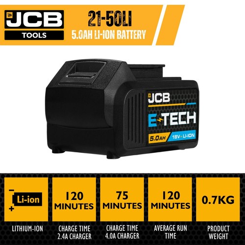 Jcb 18v ion - li-ion, 5.0ah