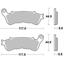 Suzuki UH Burgman 200 2007-2014 FRONT BRAKE PADS 192