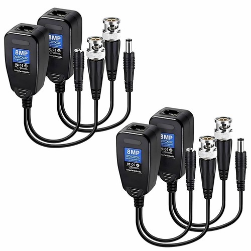 Pairs cctv balun video 8mp - balun, 5/8mp