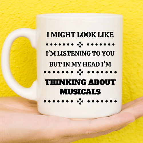 Thinking musical mug - mug,