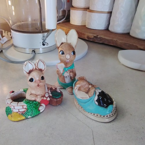 Pendelfin rabbit figures - pendelfin,