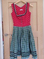 Beautiful Dirndl Dress  By Almsach Size S.  Good Condition but missing buttons