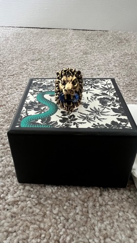 Gucci gold blue - gucci, lion