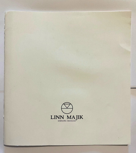 Linn majik owners manual - majik,