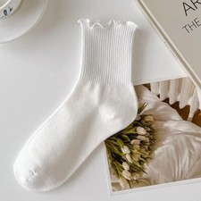 Ruffle Women Socks Cotton