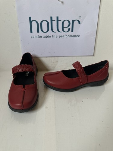 Hotter shake red leather - red,