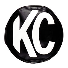 KC Hilites Round Lamp/Light/Spot Light Cover - 6 Inch Black/White - Vinyl - Pair