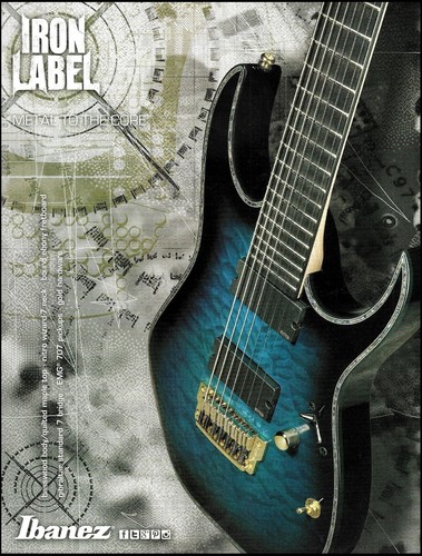 2013 ibanez iron - iron, label