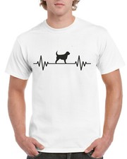 Unisex Mens Dog Gifts TShirt Presents Otterhound Heart Beat Pulse Love