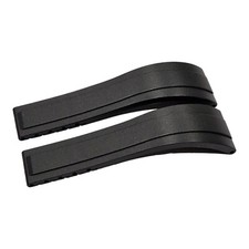 Rubber Strap Daytona Gold Watch Bands Black for Rolex Daytona Gold