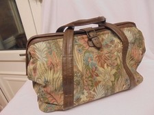 Vintage St Michael Carpet Tapestry Bag M & S Gladstone Doctors Mary Poppins