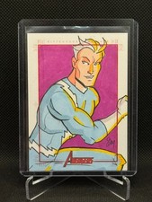 Marvel 2012 Greatest Heroes SketchaFEX Sketch Card Cal Slayton Quicksilver 1/1