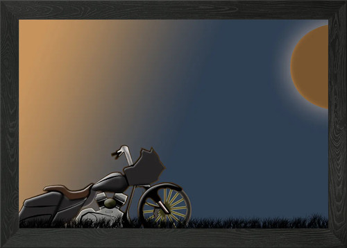 Custom chopper bagger - , framed