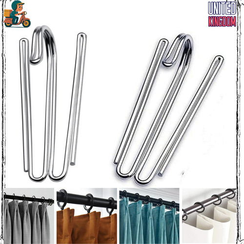 Metal curtain hooks pinch - metal,