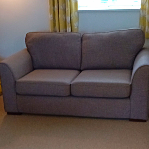 Grey fabric seater - fabric, 2-seater