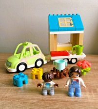 Lego Duplo Family House on Wheels 10986​ Car & Caravan Complete VGC